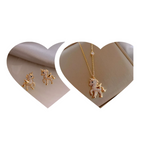 "I'm a Freakin Unicorn" Gold Earring and Necklace Set