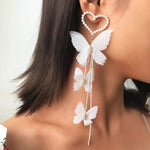Luxury Butterfly&Heart Dangle Earrings