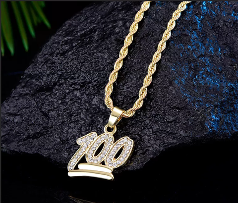 Iced Out Cubic Zircon 100 Necklace