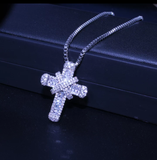 Platinum Cross Necklace