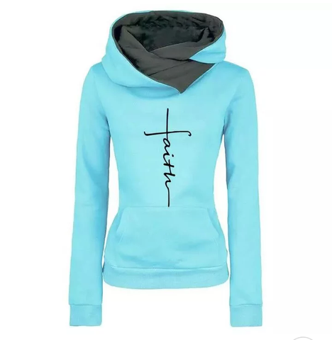 "Faith" Fleece Hoodied Sweatshirts