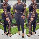 "Thee Real Stallion" Two piece Leopard Suit