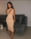 "Saweetie" Sexy Bodycon Cut Out Dress